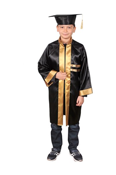 Mezuniyetshop Robă neagră pentru absolvirea școlii primare pentru băieți, faț...