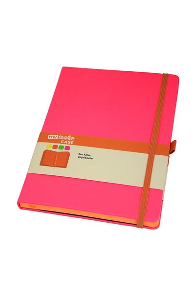 Mynote Carcasă Neon-neon 14x20 96 Yp Caiet fără linii Neon Pink