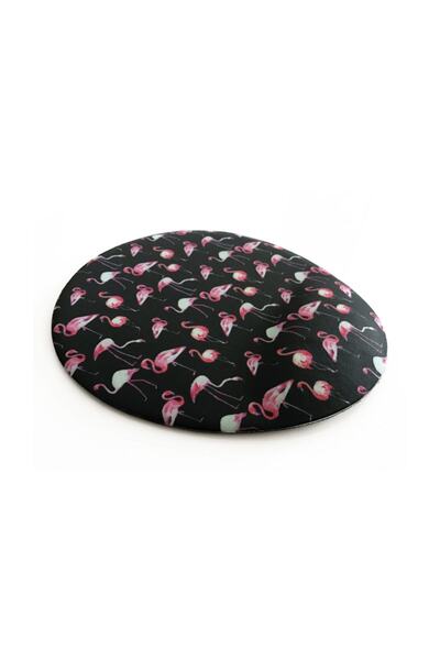 Officeküp Flamingo Siyah Bilek Destekli Mouse Pad