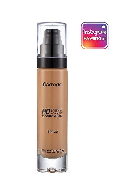 Flormar Fondöten - Invisible Cover HD Foundation No: 110 Golden Beige  8690604527144