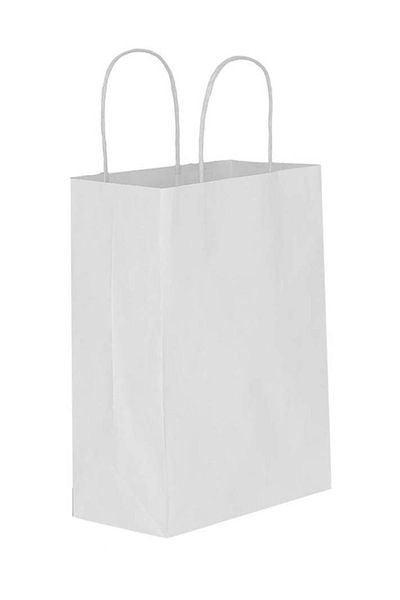 14Süs Λευκή Χάρτινη Τσάντα 18x24cm 10 Τεμάχια, Τσάντα Δώρου
