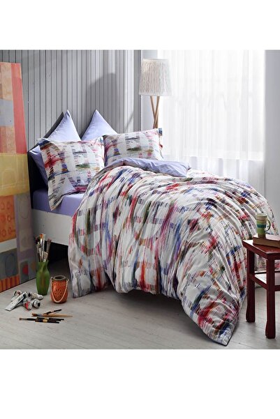 Taç Dijital Saten Yorgan Seti King Size Sage