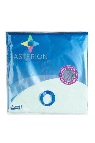 ASTERION قماش تنظيف ميكروفيليمنت أخضر 10 عبوات 40*40 سم