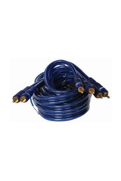 Powermaster كابل ذكر أزرق بطول 5 أمتار - 2 RCA + 4 RCA *class Kb-506