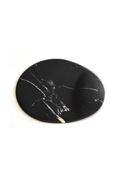 Officeküp Mouse Pad with Wrist Support Black Marble