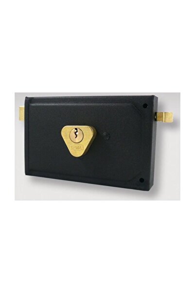 Yuma Tirajlı Kilit Kare Siyah Ym-602 Apartman Demir Kapı Kilidi