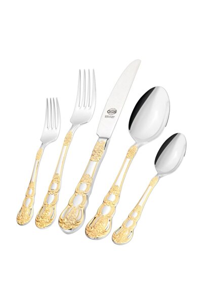 Genel Markalar Solingen Daniela Parlak Altın 96 Parça Çatal Bıçak Kaşık Takım...