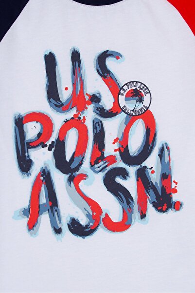 U.S. Polo Assn. Λευκό μπλουζάκι για αγόρι