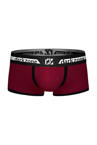 darkzone Μαύρα ριμπ κοντά ανδρικά μπόξερ μπορντό