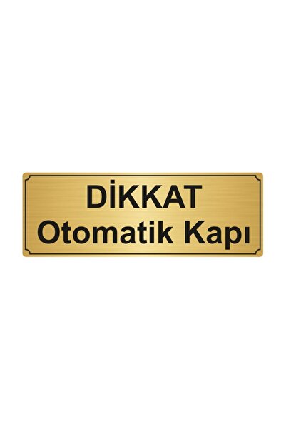 Özarslan Dizayn تحذير لافتة توجيه الباب الأوتوماتيكية مقاس 10 سم × 20 سم معدن...