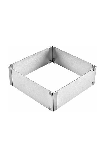 Nar kalıp Square Adjustable Cake Mold 15x30 cm Depth 8 cm