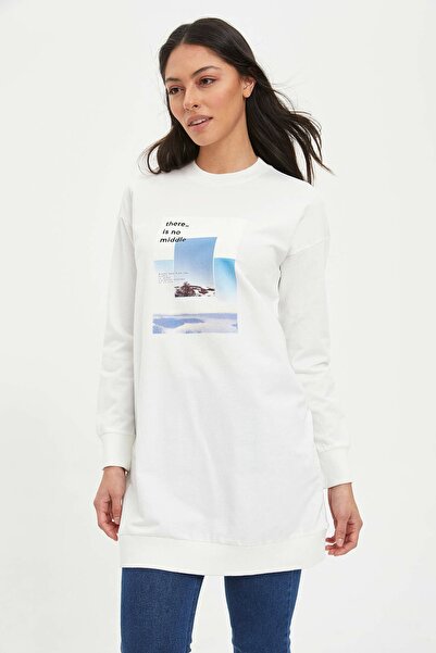 DeFacto Релакс кройка, плетена туника от 100% памук