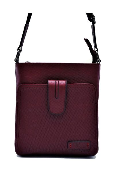 Zaim Kundura Claret Red Studded Messenger Bag79200100-1