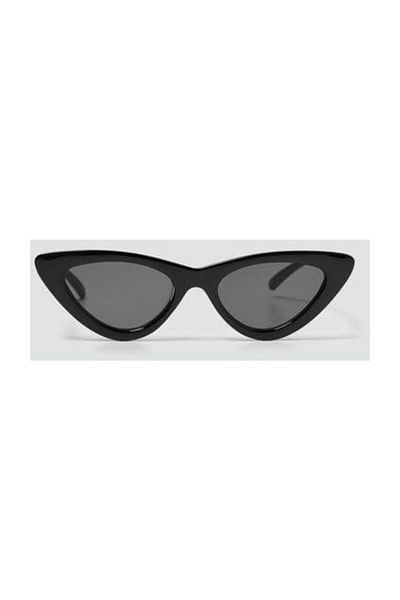 Makro Optik Black Framed Cat Eye Black Women's Sunglasses