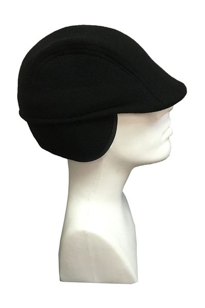 Outlet Çarşım Men's Black Cap Hat with Headphones
