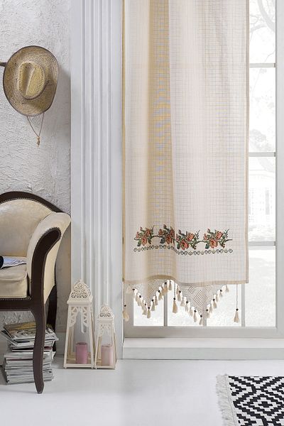 Buldan Concept Buldan Işi Broderie Portocaliu Perdele Canvas
