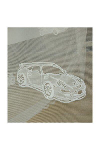 Esse Home Araba Desenli Çocuk Odası Perdesi,  150x250, Seyrek Pile, 1/2