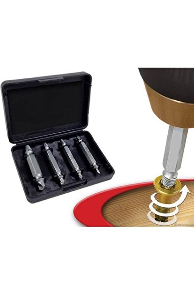 Chermik Hasar Görmüş Vida Çıkarıcı Hasarlı Yalama Olmuş Vida Matkap Ucu Söküc...