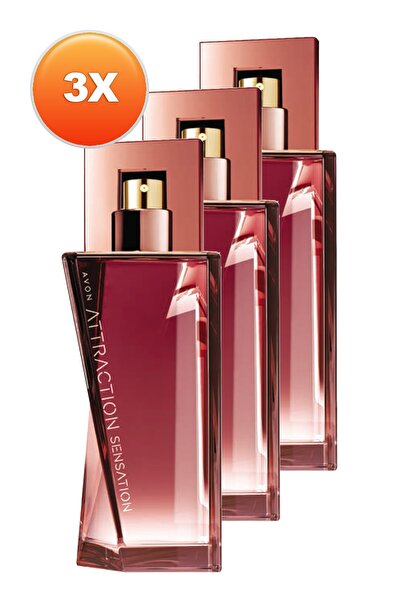 AVON Attraction Sensation Kadın Parfüm Edp 50 Ml. Üçlü Set