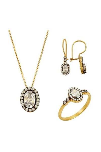 BİLEZİKHANE Mini Ay Taşı Set 5,90 Gram 14 Ayar Altın