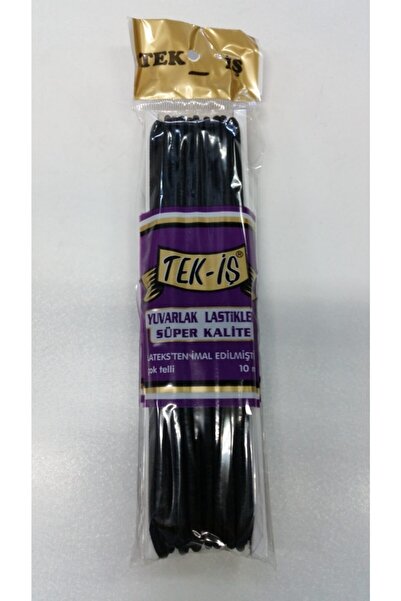 Tek-İş Bel Paça Don Lastiği Yuvarlak Siyah Paket 10 M.