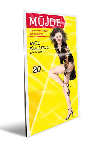 Müjde Women's Red Skin Thin Pantyhose