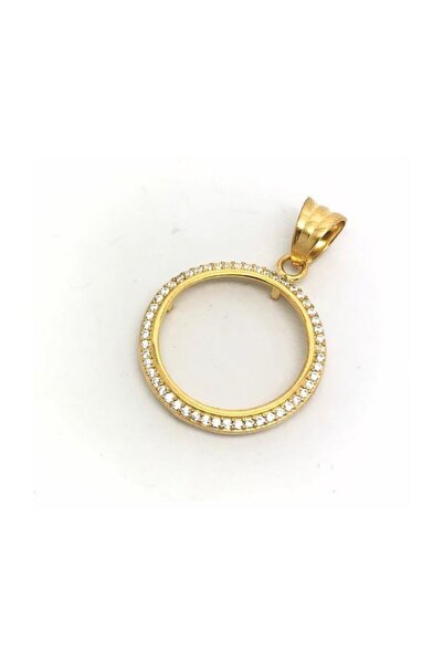 Erer Gümüş Gümüş Çeyrek Konulan Kolye Ucu Cn14g3