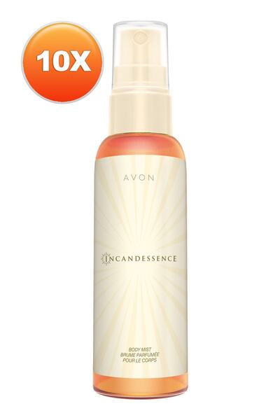 AVON Incandessence Kadın Vücut Spreyi 100 Ml. Onlu Set