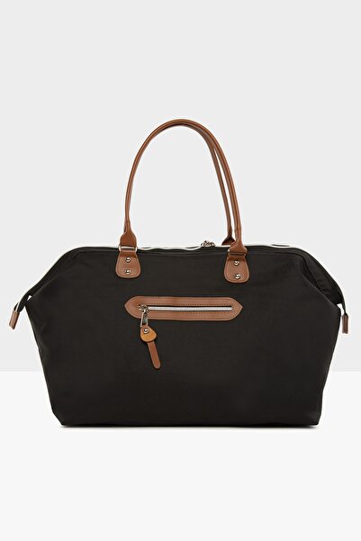 Bagmori Siyah Baby Bag Baskılı Bebek Bakım Çantası