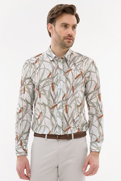 Pierre Cardin Γκρι Slim Fit πουκάμισο