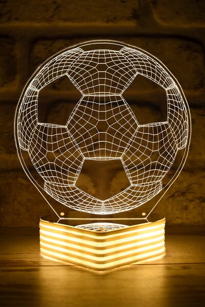 Hediye Kovanı كرة القدم الكرة 3D مصباح LED