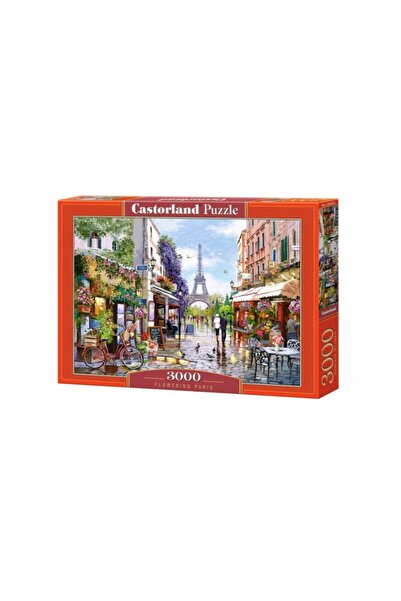 Castorland Puzzle 3000 Parça Çiçekler Içinde Paris Sokakları Puzzle