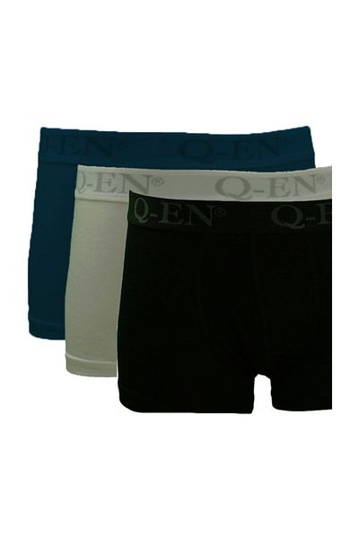 Q-EN Βαμβακερό Stretch Ανδρικό Boxer 3-συσκευασία