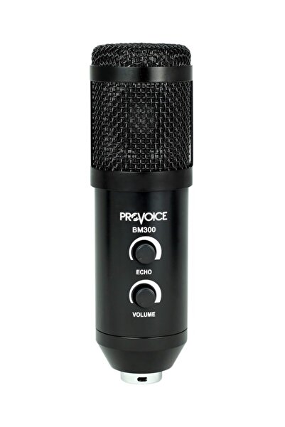 Provoice Bm-300 Usb Girişli Condenser Stüdyo Mikrofonu (siyah)