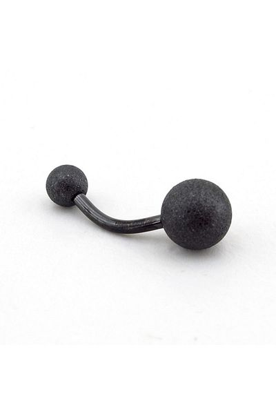 Solfera Black Color 8mm Ball End Stainless Steel Belly Piercing P455b