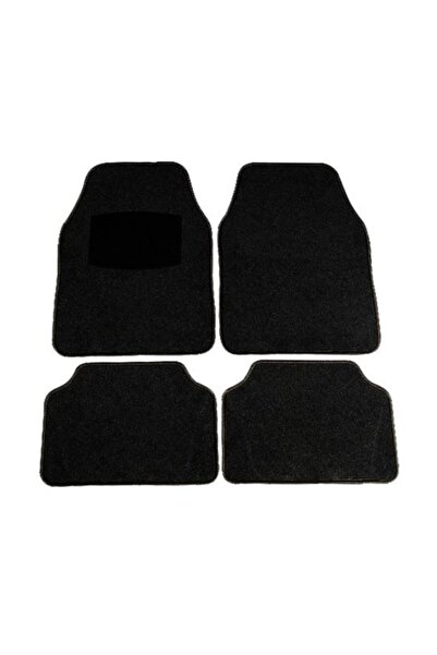 Universal Halı Paspas Üniversal 4 Parça Siyah Paspas