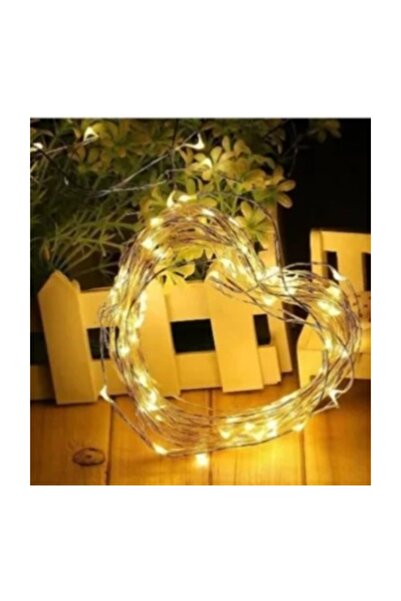 ELBA 10 Metre Pilli Peri Led Işık 50 Adet Küçük Mandal Fotoğraf Asma Seti