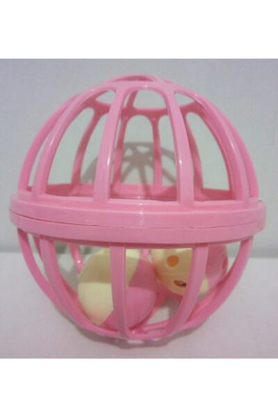Pet Style Çıngıraklı Top Kedi Oyuncak 12 cm Açık Pembe