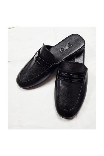 GC Patent Leather Belted Non-Slip Dowry Men's Slippers 380