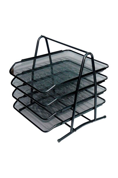 Generic Brand Set of 4 Wire Document Shelves Black 8934