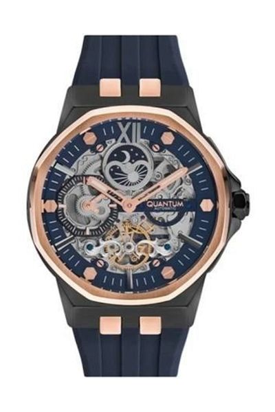 Quantum Qmg903.099 48 Mm Dark Blue Automatic Men's Wristwatch