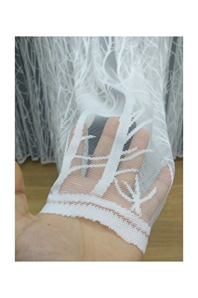 Esse Home Perdea din tul cu dantelă franțuzească cu model de copac, 350x250, ...