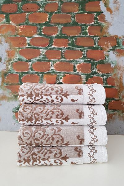 Özdilek Emily Towel 4-Piece Brown