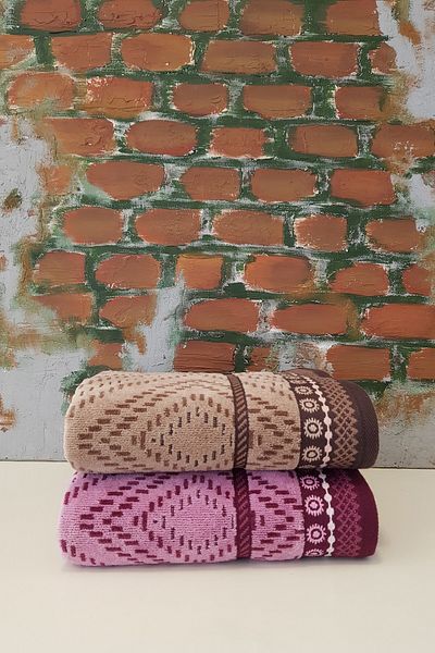 Özdilek Venna 2 Pack Towels Brown - Pink