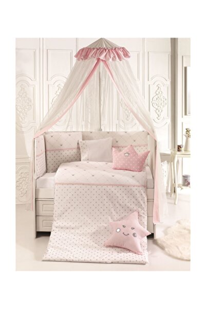 Pierre Cardin طقم نوم كوينز كراون باللون الوردي مقاس 75*130 سم