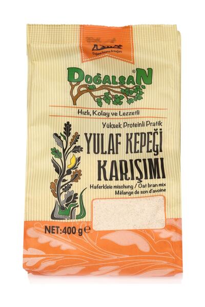 Doğalsan Yüksek Proteinli Pratik Yulaf Kepeği Karışımı 400 gr - Hızlı, Kolay Ve Lezzetli