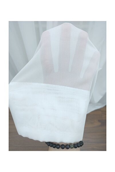 Esse Home Білий Tergal Прямий Тюль - спідниця зі складками, щільна складка, 1...