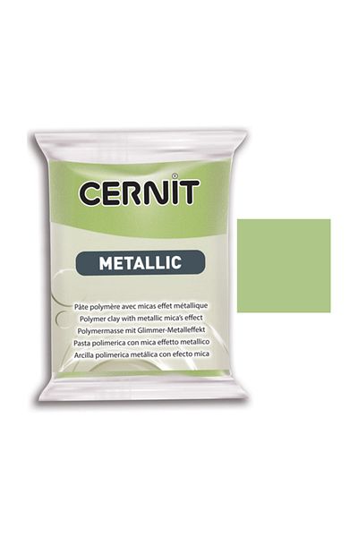 Cernit Metallic Polymer Clay 56g 051 Green Gold