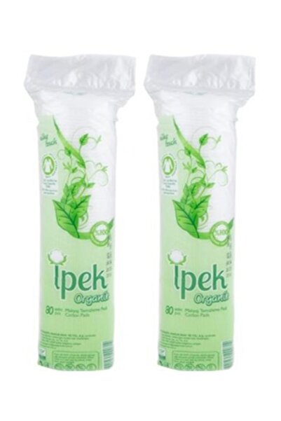 İpek Organik Makyaj Temizleme Pedi Makyaj Pamuğu 80'li X 2 Adet