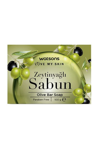Watsons Bar Soap Olive Oil 100 g with olive oil for soft skin